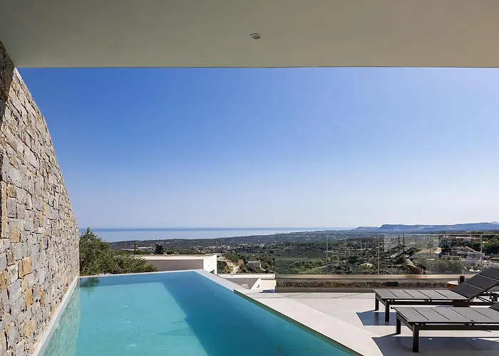 Avgi With Private Pool And Sea View فيلة ريثيمنو